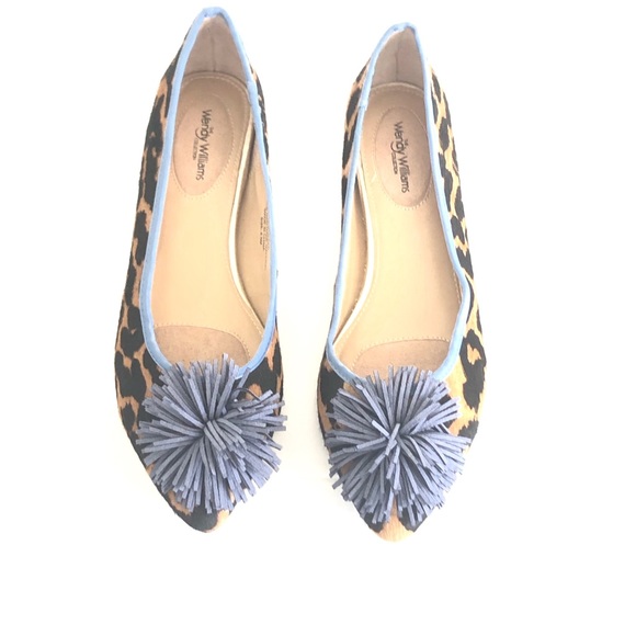 WENDY WILLIAMS Leopard Print Flats - Picture 7 of 8